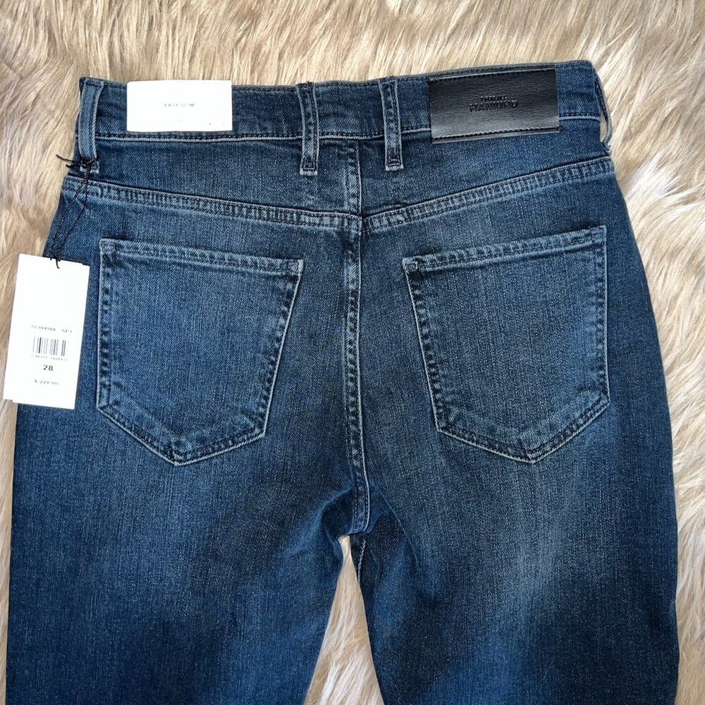 New 7 For All Mankind Womens Easy Slim Distressed Dark Denim Jeans size 28 - Picture 12 of 12